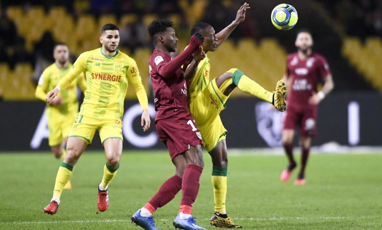 مباراة نانت وميتز