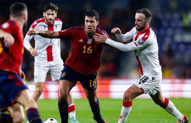 نتيجة وملخص أهداف مباراة إسبانيا ضد جورجيا اليوم الأحد في تصفيات يورو 2024