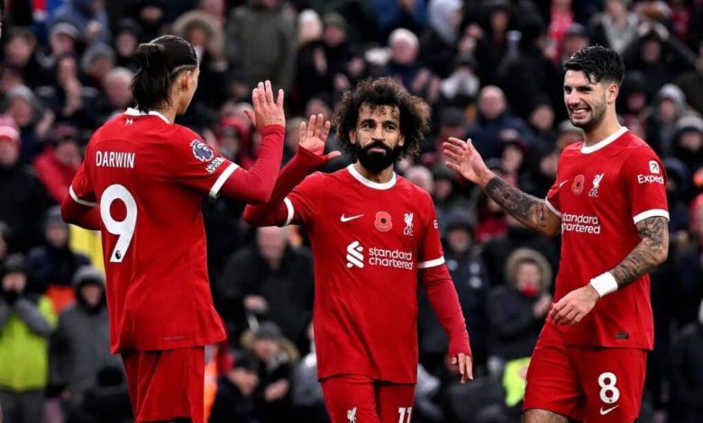 تشكيل ليفربول الرسمي ضد مانشستر يونايتد