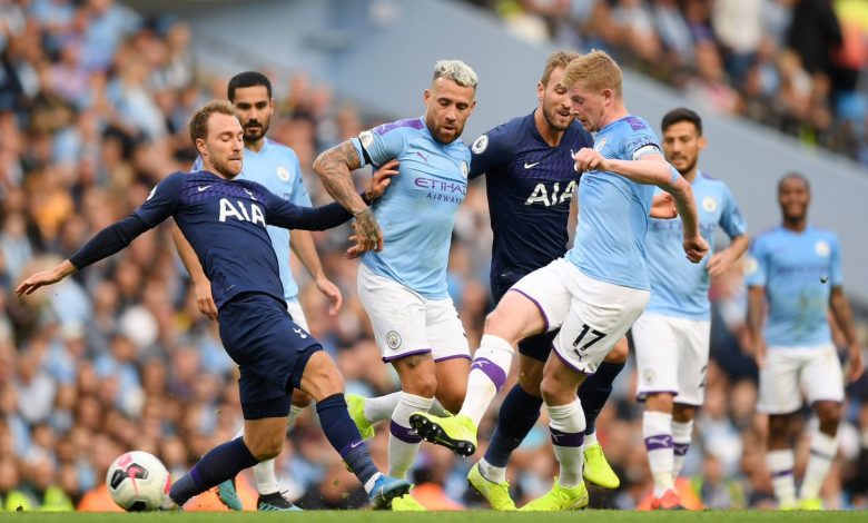 قنوات مفتوحة تنقل مباراة مانشستر سيتي أمام توتنهام