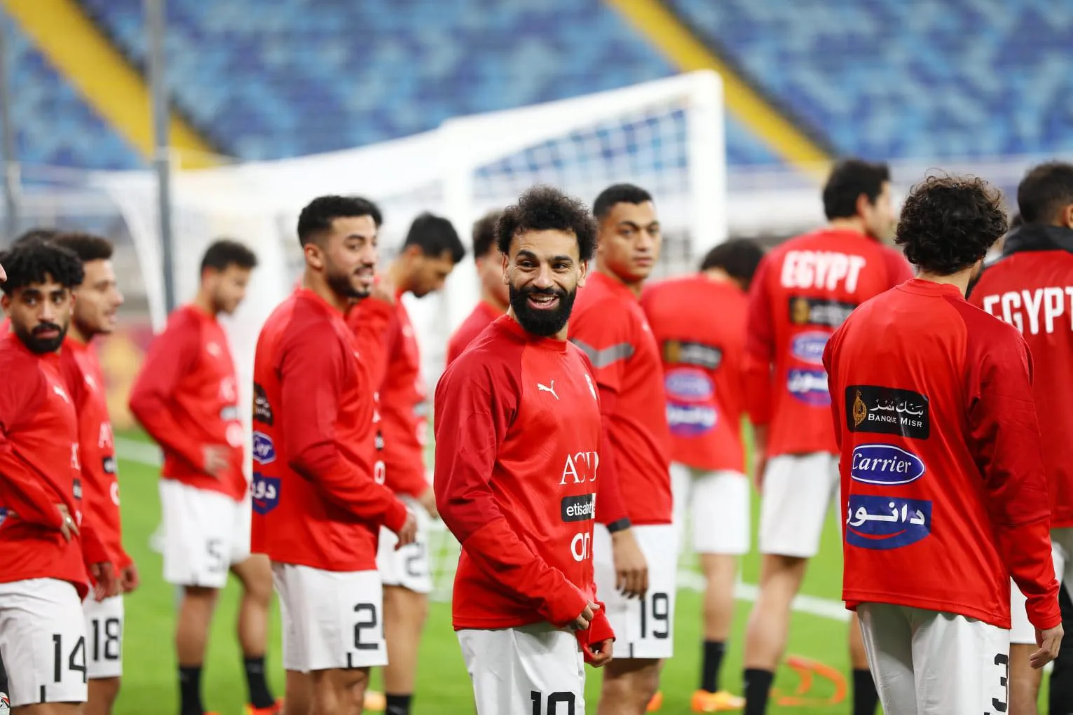منتخب مصر يخوض تدريباته استعدادا لمواجهة كاب فيردي