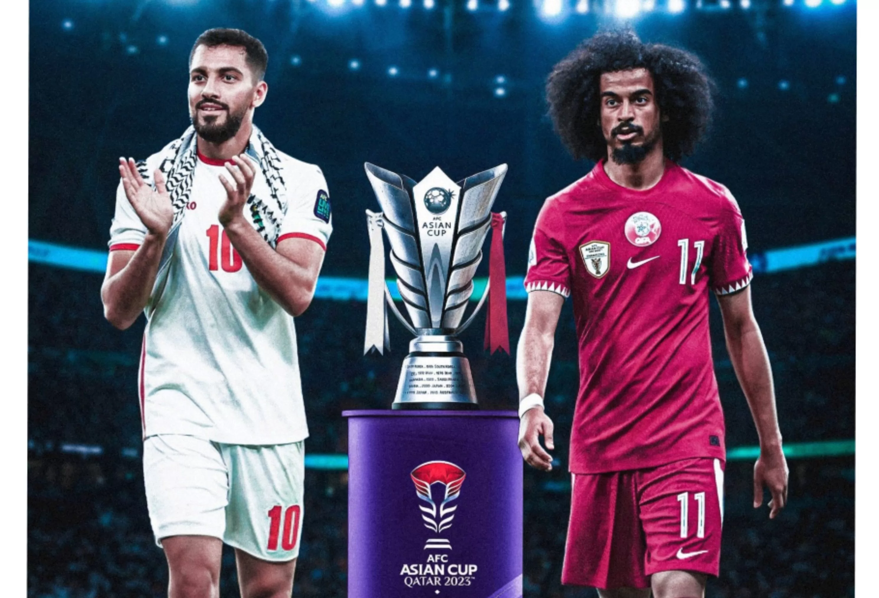 التاريخ يرجح كفة قطر أمام الأردن في نهائي كأس أمم آسيا