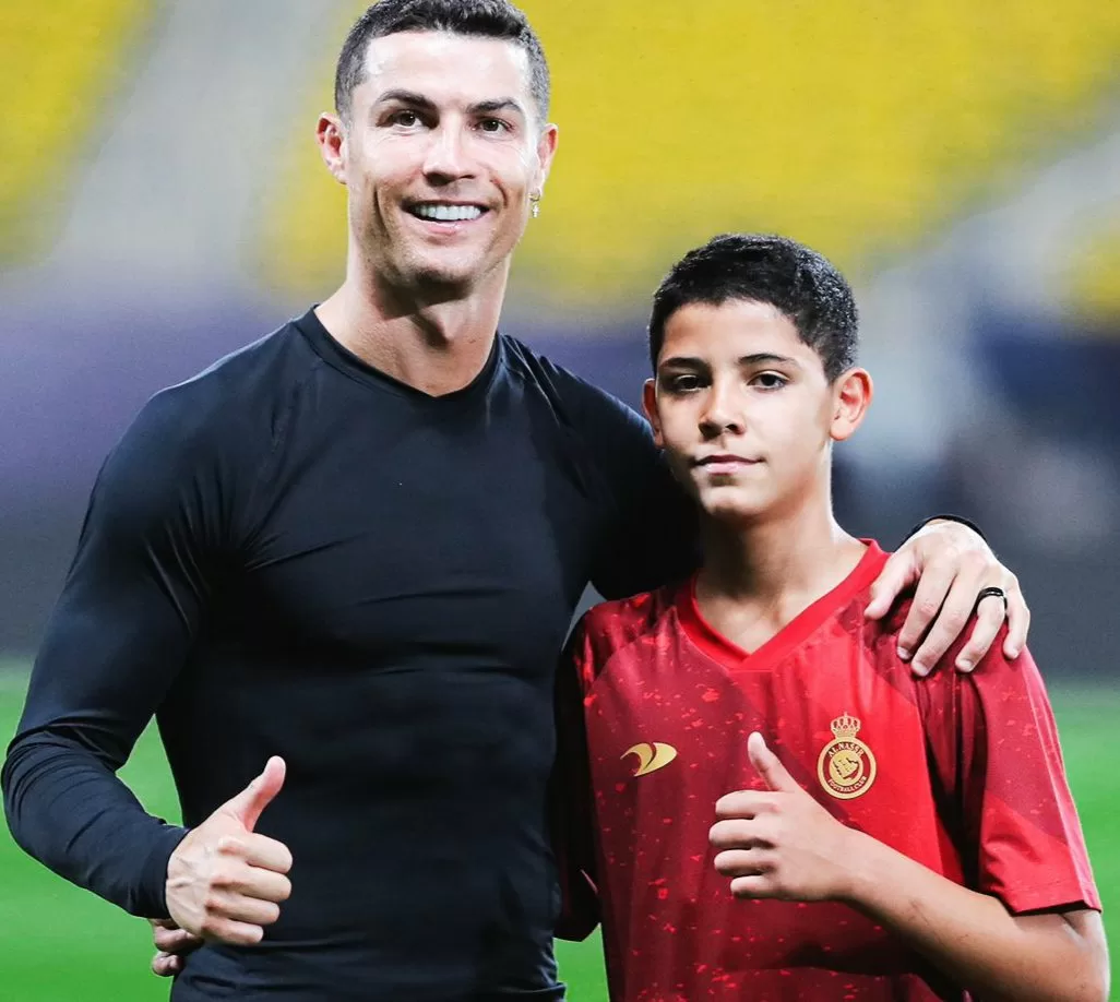 رونالدو و نجله 