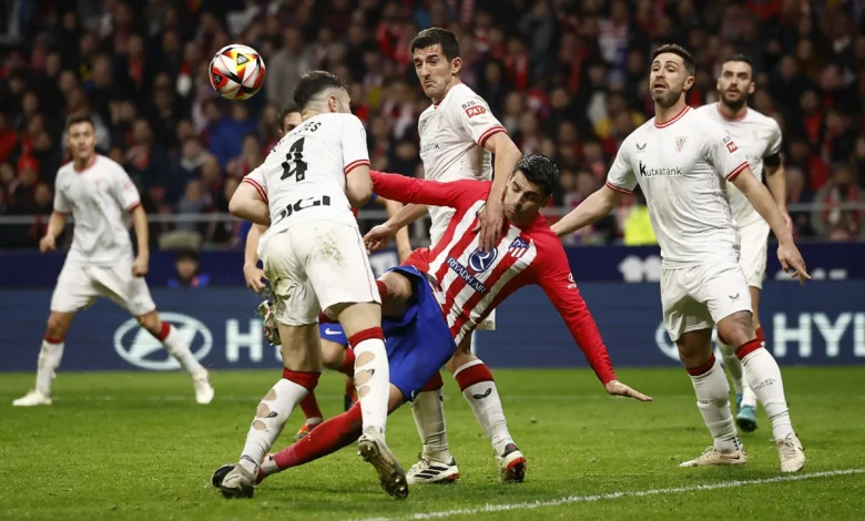 القنوات الناقلة لمباراة أتلتيكو مدريد ضد أتلتيك بيلباو في كأس ملك إسبانيا
