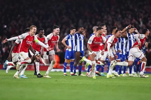 تشكيل آرسنال الرسمي لمواجهة بورتو في دوري أبطال أوروبا
