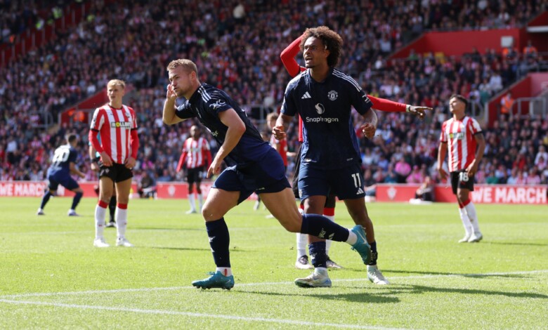 نتيجة وأهداف مباراة ساوثهامبتون ضد مانشستر يونايتد في الدوري الإنجليزي